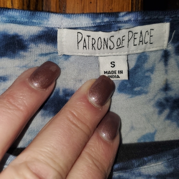 Patrons of Peace Women's Tye-Dye Boho Crop Top - Picture 5 of 6
